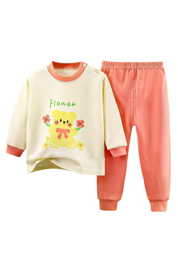 Toddler Baby Girl Clothes 6 12 18 Months 2T 3T 4T Long Sleeve Pullover Sweatshirt Pants Fall Winter Outfit Loungewear (3-4 Years)