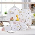 thumbnail image 1 of Caqnni Toddler Baby Girl Clothes T Shirt Pants Outfit Patchwork Long Sleeve Tees Tops Trousers Cotton Outfit for Girls 6 9 12 18 24 Months Pajamas & Dailywear Set，One Size，B, 1 of 2