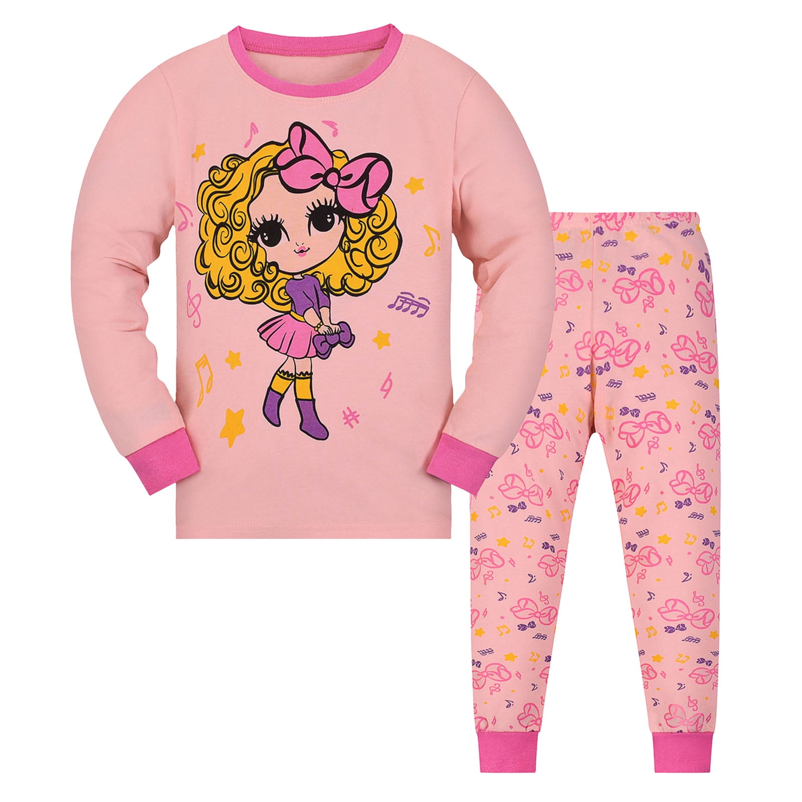 Caqnni Toddler Baby Girl Clothes Waffle Floral Print Long Sleeve Pullover Shirts Tops Pants Set ...