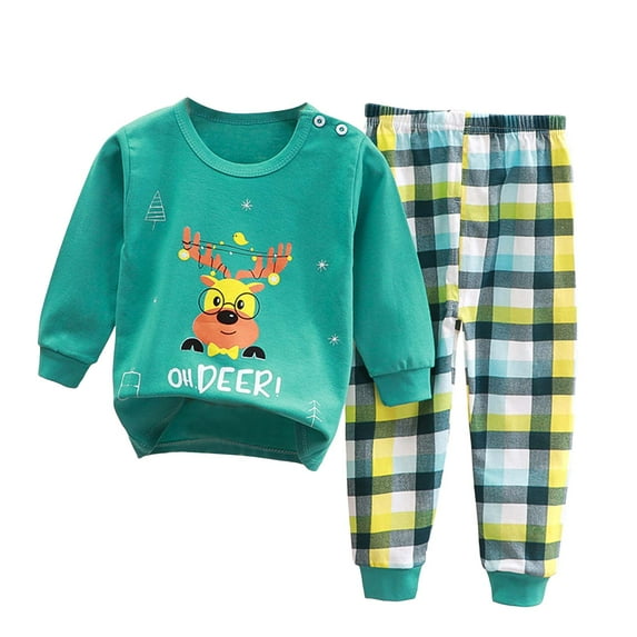 Caqnni Toddler Baby Girl Fall Winter Crewneck Long Sleeve Sweatshirt and Sweatpants Sweatsuit Tracksuit Sets for Girls 6 9 12 18 24 Months Pajamas & Dailywear,3-4 Years,Green