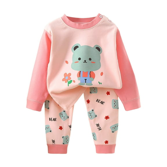 Caqnni Toddler Baby Girl Gifts Fall Winter Hoodie Tops Sweatshirt Pants Set 3 6 12 18 24 Months 2T 3T Outfits Girl's Gift，5-6 Years，Pink