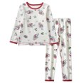 thumbnail image 1 of Caqnni Toddler Baby Girl Outfit Fall Winter Girl Clothes Long Sleeve Cute Fall Winter Outfitss Pants Outfits for 12 18 24 M 1t 2t 3t 4t 5t 6t Pajamas & Dailywear Set(14-15 Years,Watermelon Red), 1 of 5
