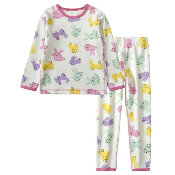Caqnni Toddler Baby Girl Outfit Fall Winter Girl Clothes Long Sleeve Cute Fall Winter Outfitss Pants Outfits for 12 18 24 M 1t 2t 3t 4t 5t 6t Pajamas & Dailywear Set(5-6 Years,Pink)