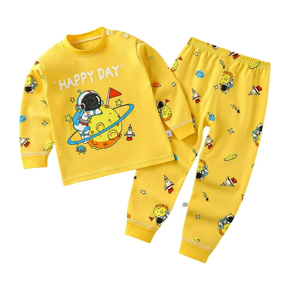 Caqnni Toddler Boy Clothes Baby Boys Fall Winter Outfits Long Sleeve Patchwork Sweatshirt Pants Set 2PCFor 1t 2t 3t 4t 5t Long Sleeve Pajamas Set ，18-24 Months