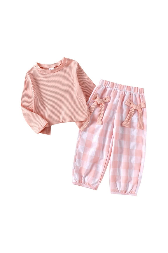 Toddler Girl Clothes Pullover Sweatshirt Top Denim Jeans Pants Outfits Fall Winter Kids Girl's Clothing Setsfor Girls 6 9 12 18 24 Months 2T 3T 4T Fall Winter Outfit,Pink,3-4 Years