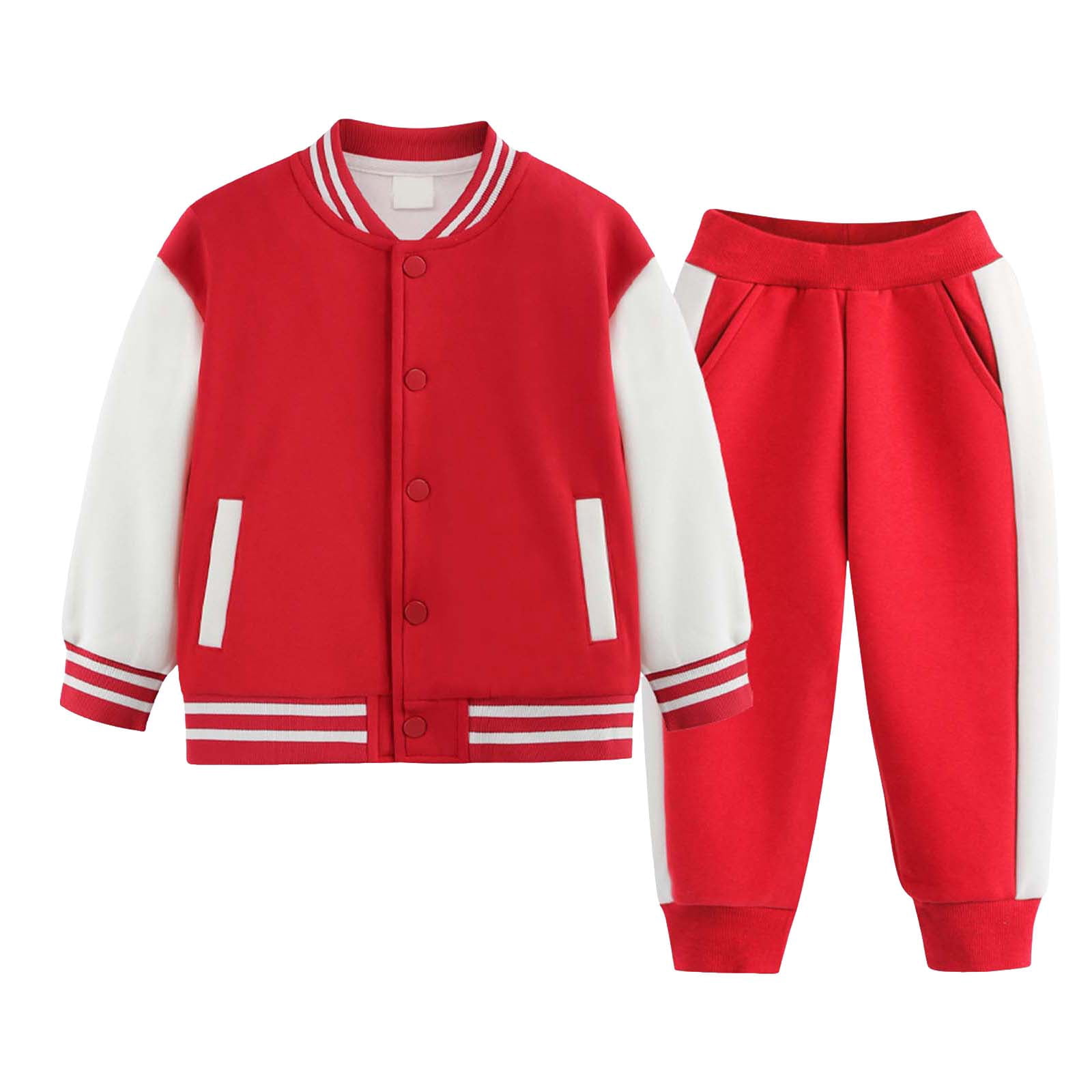 Caqnni Toddler Long Sleeve Sweater Blouse Pullover Elastic Pants Warm Baby Girl Clothes 2PCS Outfits for 12 18 24 M 1t 2t 3t 4t 5t 6t Pajamas & Dailywear Set(3-4 Years,Red)