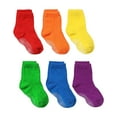 thumbnail image 1 of Caqnni Toddler Socks with Grippers Toddler Boy Socks for Baby Children 12 Pairs Kids Anti Skid Sock 0-7 Years All Seasons GIFT FOR BOYS/GIRLS SOFT & COZY,5-7 Years, 1 of 3