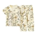 thumbnail image 1 of Caqnni Toddler Summer Pjs Outfit For 5-6 Years Outfit Baby Boy Short Outfits Summer Toddler Boy Elastic Shorts Dinosaur Short Sleeves T-shirt 2 Pcs Summer Short Set Summer Dailywear Set, 1 of 4