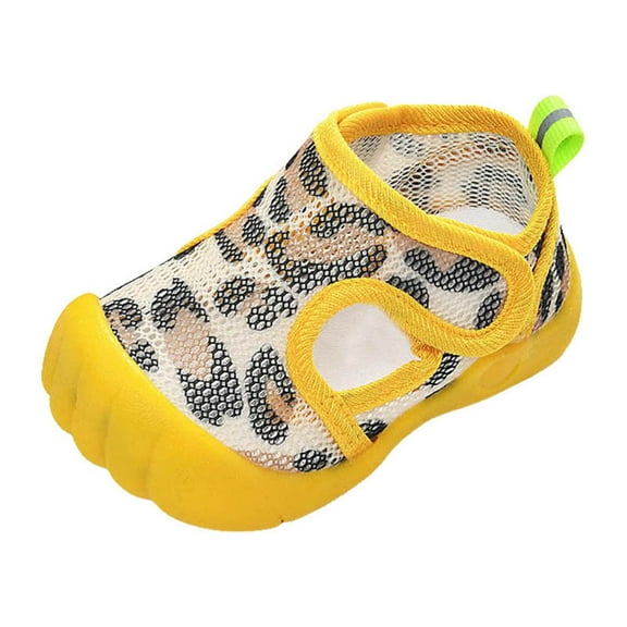 Caqnni Toddler Water Shoes Baby Breathable Mesh Non-Slip Sandals Quick Dry Lightweight Beach Barefoot Shoes Breathable Soft Shoes Casual Shoes to 6 Months-3 Years,Grey