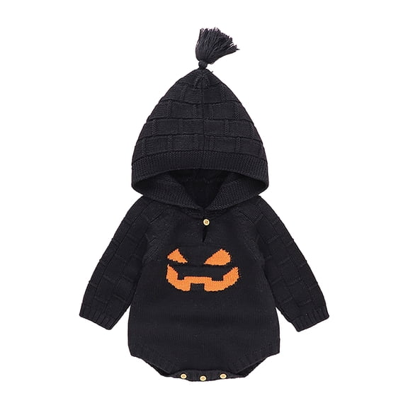 Caqnni Unisex Boy' Girls Boys' Cardigans Sweater V-neck Long Sleeve Button Knit Sweaters Sweater Coat Sweatshirt Sweater（0-3 Months，Black）