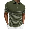 thumbnail image 1 of Caqnni Vintage Men's Polo Shirts Soft Cotton Classic Fit Shirts for a Comfortable Look (Green,3XL), 1 of 4