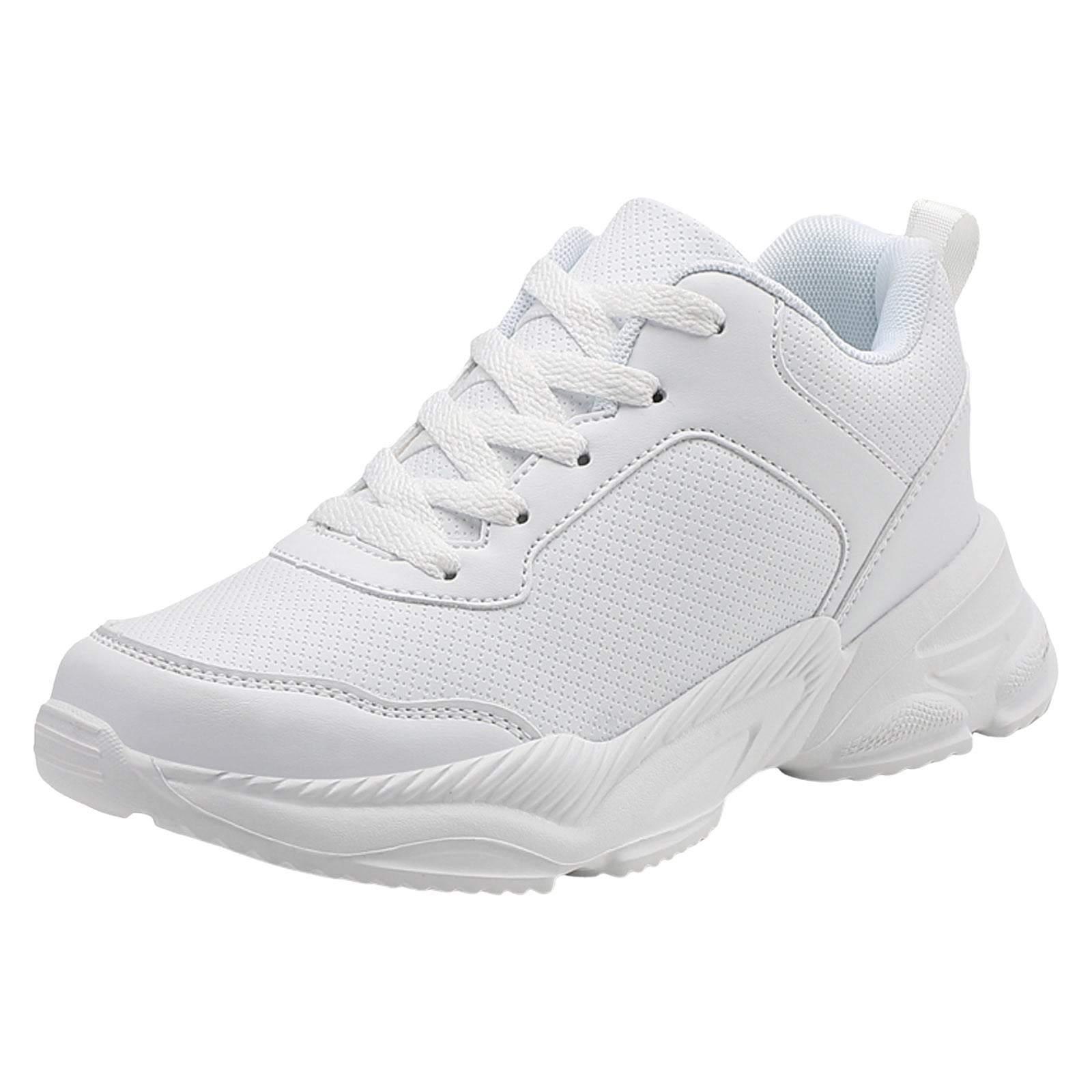 Women Sneakers Women Walking Tennis Shoes Lightweight Casual Sneakers for Gym Travel Work (White,40)