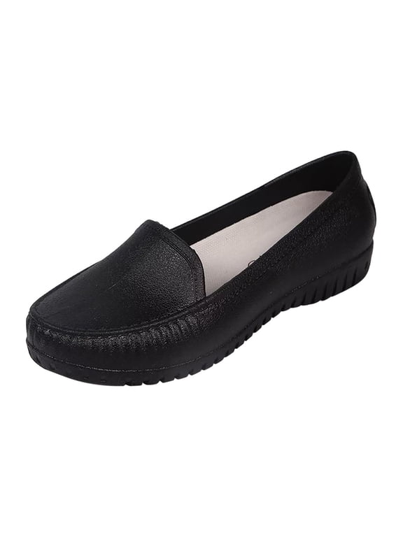 Women's Classic Leather Penny Loafers Fashion Tassel Boat Shoes Comfort Driving Moccasins Casual Slip On Walking Flats (Black,37)