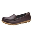 thumbnail image 1 of Caqnni Women's Penny Loafers Low Heels Casual Daily Shoe Office Shoes Flats Shoes Dress Shoes Women's Shoes Flats Leather (9,Z02-Coffee), 1 of 7