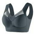 thumbnail image 1 of Caqnni Women's Wireless Bra, Comfort Full-Coverage Wirefree Bra for Women (Gray,XL), 1 of 3