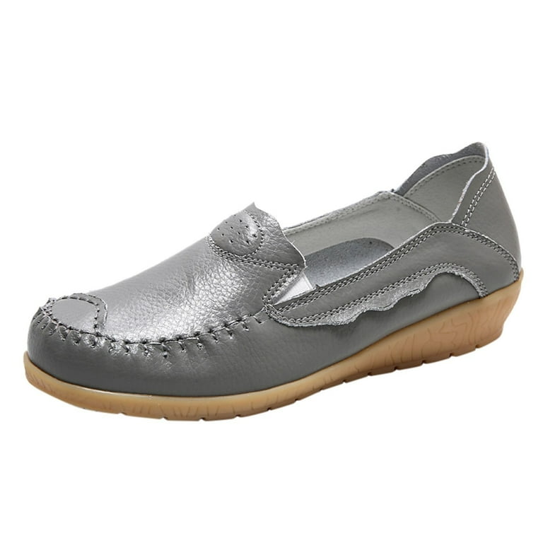 Formal Shoes Grey Colour Loafers Loafers Men's Grey Daily Soft