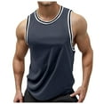 thumbnail image 1 of Caqnni Workout Tank Tops Men, Mens Tank Tops Workout Sleeveless Shirts Running Gym Mesh Muscle Tanks(Grey,L), 1 of 8