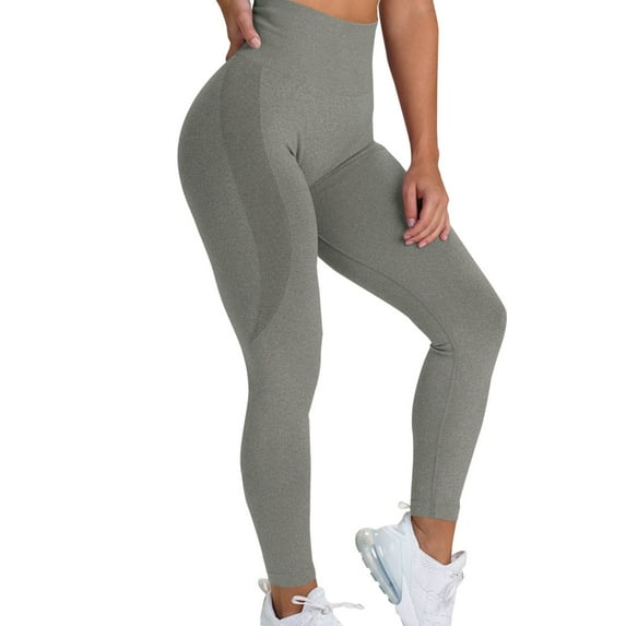 Caqnni Yoga Pants for Women with Pockets Cotton Women's Print Workout Leggings Fitness Sports Running Yoga Pants Yoga for Women Pants (Grey,S)