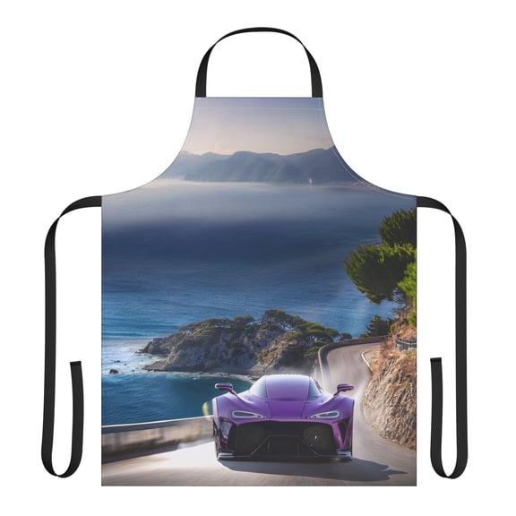 Car 100% Polyester Stain-resistant 31.5 x 25.6 | Art Print Canvas Apron 1