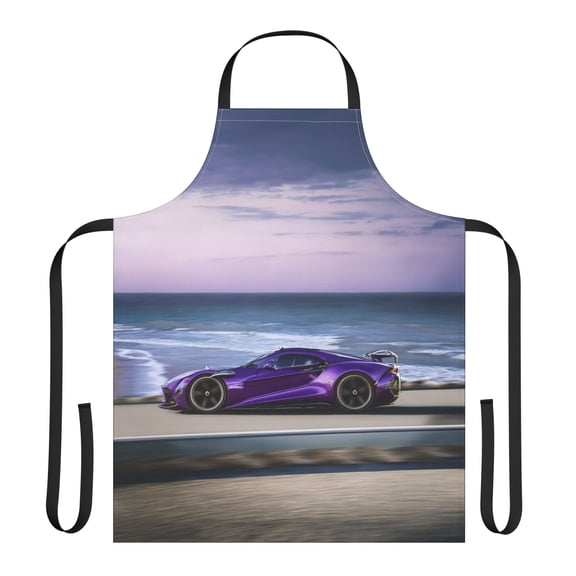 Car 100% Polyester Stain-resistant 31.5 x 25.6 | Art Print Canvas Apron 2