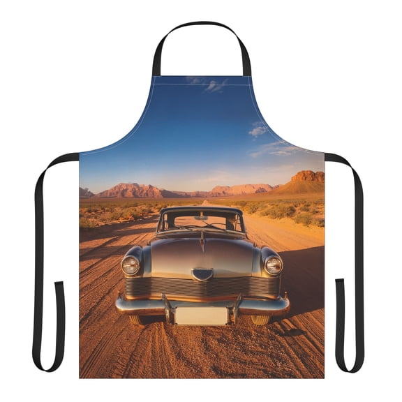 Car 100% Polyester Stain-resistant 31.5 x 25.6 | Art Print Canvas Apron 4
