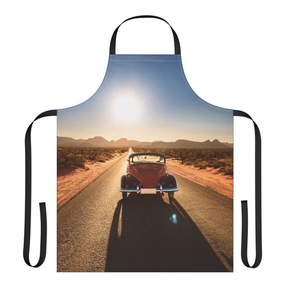 Car 100% Polyester Stain-resistant 31.5 x 25.6 | Art Print Canvas Apron 6