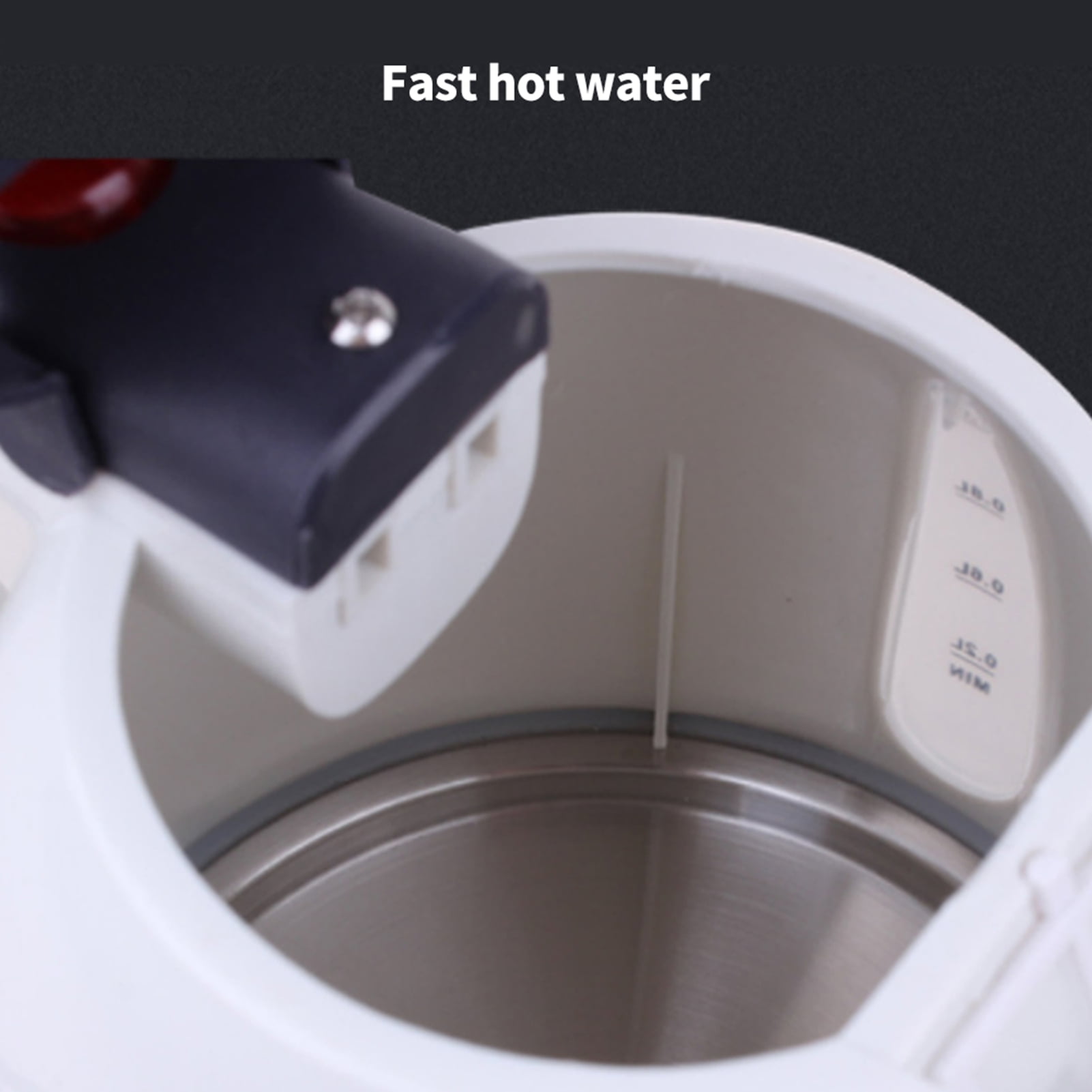 Car 1000mL Car Electric Kettle 12V 150W Portable Cigarette Lighter Kettle For Trip Travel White