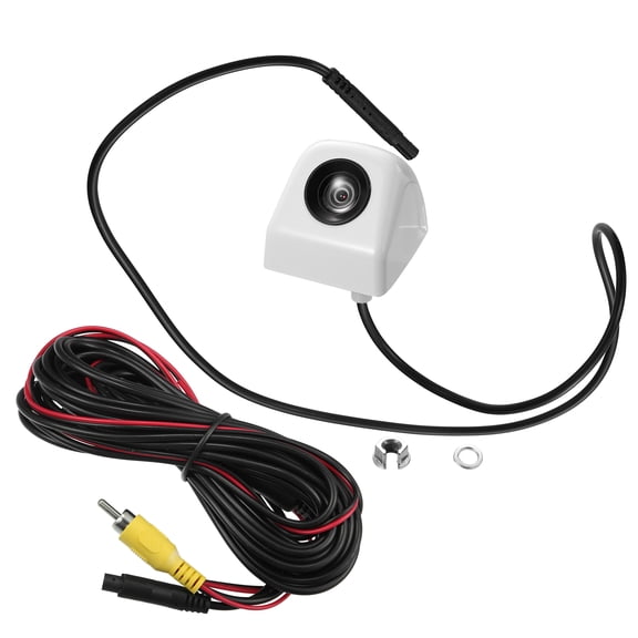 Car 12V Rear View Backup Camera Rear Park Assist Reverse Camera 170 Degree Wide View Angle Rear View Camera White