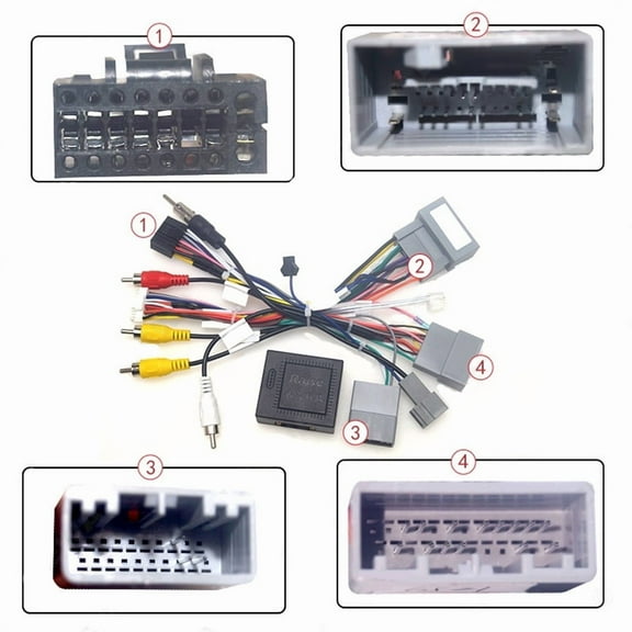 Car 16Pin Android Stereo Power Wiring Harness With Canbus + USB Cable For Honda XR-V 15-17