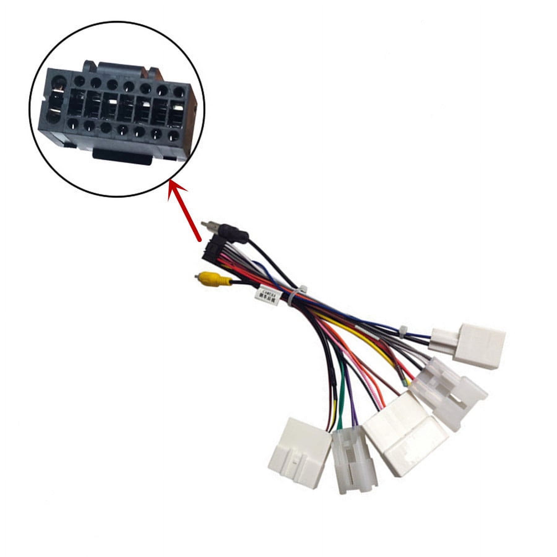 14-Pin Auto Stereo Wiring Harness Plug – Direct Fit For Dual XVM279BT Media Receiver, Copper Pins & Durable Housing