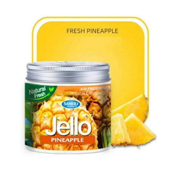 Car 220g Jello Perfume Air Freshener Car Balm Deodorizing Long-Lasting Fragrance Scent Car Aromatherapy PINEAPPLE