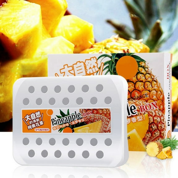 Car 230g Solid Perfume Air Freshener Car Balm Deodorizing Long-Lasting Fragrance Scent Car Aromatherapy Pineapple
