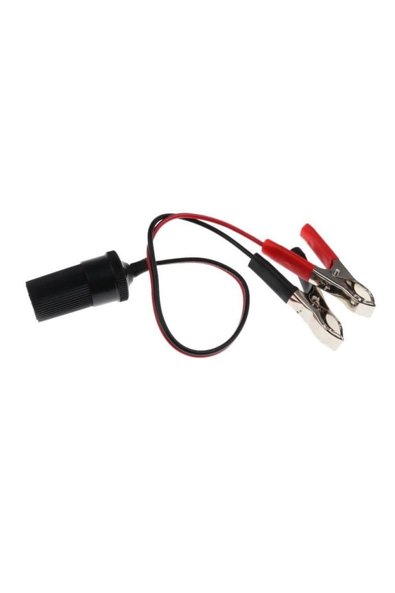 Car 30A Battery Copper Alligator Crocodile Clip Cigarette Lighter Socket