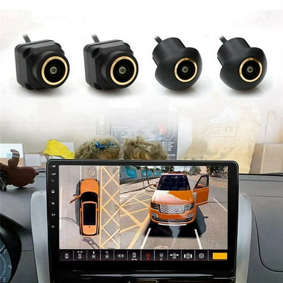 Car 360 Degree HD Surround View Camera Right+Left+Front+ Rear System Master Chip 8536+2053+1005