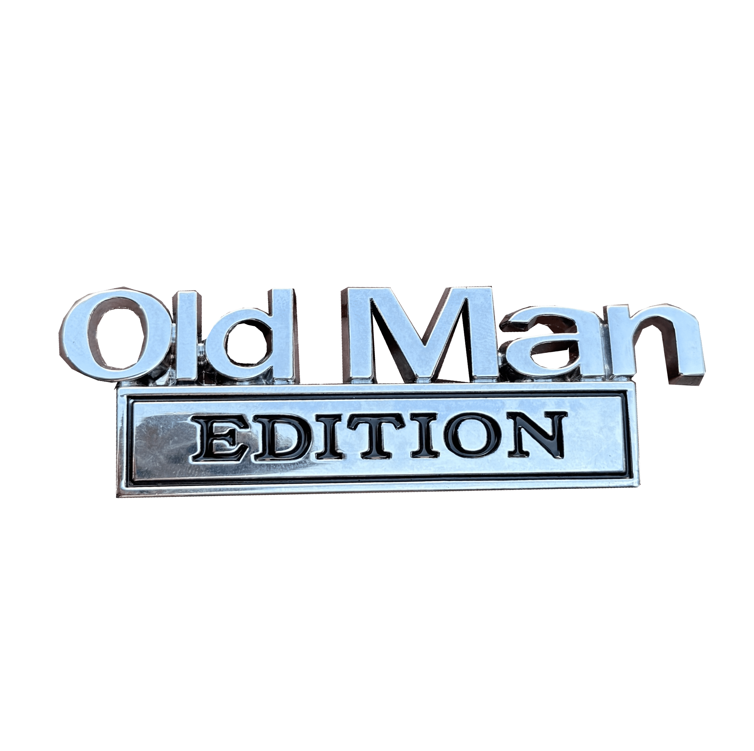 Old Man Edition Auto Emblem - Lustige 3D Metall Aufkleber (2 Stück)