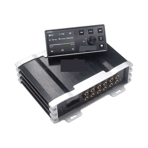 Car 4 Ch Power Amplifier 8 Channel Dsp Processor Bluetooth Amp Equalizer Amplificador Sound ,Bass & Treble Control