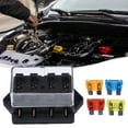 Car 4 Way Circuit Standard Ato Blade Fuse Box Block Holder 12V/24V+4