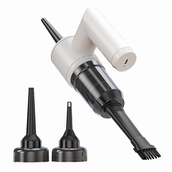 Car 4-in-1 Vacuum Cleaner Cordless Quick Charge Big Suction Blower Household Vacuum Cleaner White,1 x Car 4-in-1 Vacuum Cleaner,White