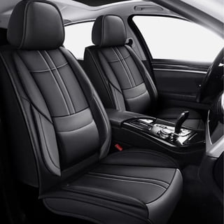 Car 5-Seat Covers Front & Rear Full Set Compatible with Honda Civic 2020-2025 PU Leather Seat Cushion Protector Waterproof Black