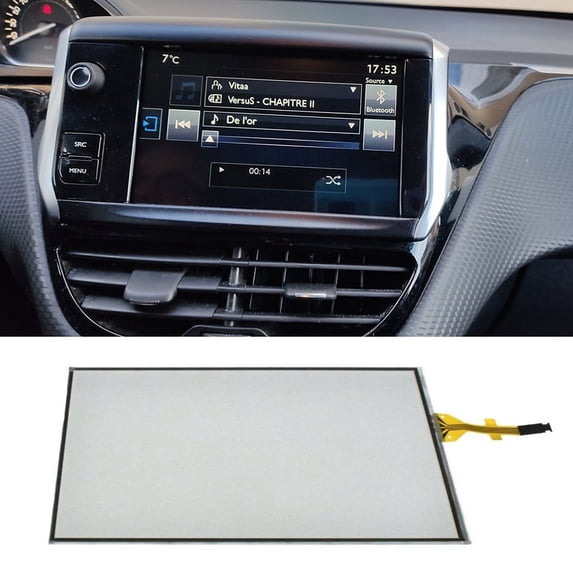 Car 7Inch Screen Glass Digitizer Navigation for 208 2008 C5 C4L C3XR LAM070G004A GCX156AKM-E
