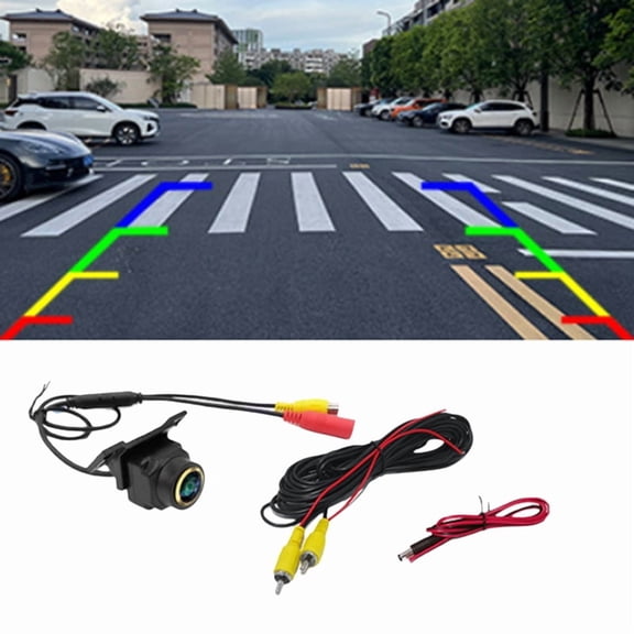 Car AHD CVBS 720P Camera Car Intelligent Dynamic Trajectory Tracks Parking Line Camera Rear View Reverse Camera