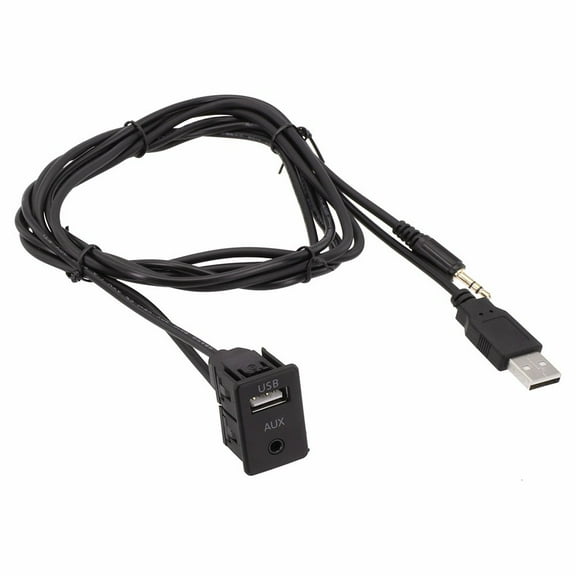 Car AUX USB Male Dash Flush Mount Mounting Adapter Suitable For Car/RVs
