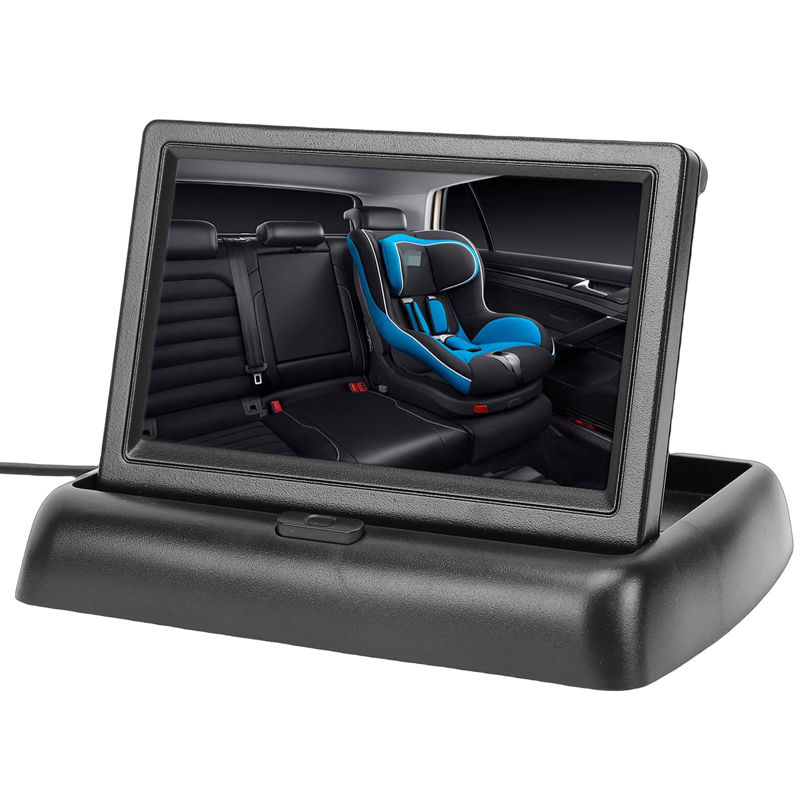 Car Accessories Backseat 1080P Car Baby Camera with 4.3 Inch Foldable Screen Night Visible 150° Wide View Angle for Backseat Monitoring
