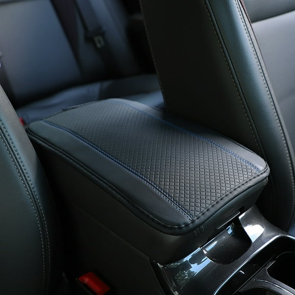 Car Accessories, Car Armrest Storage Box Mat, Fiber Leather Car Center Console Cover, Car Armrest Seat Box Cover Accessories Interior Protection For Vehicle, SUV, Car, Women Gifts
