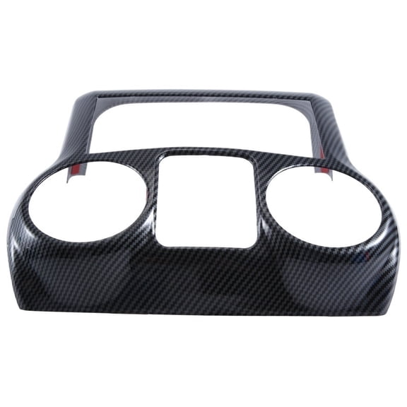 Car Accessories Center Console Decorative Panel Interior Black Carbon Pattern For Jeep For Wrangler JK 2011-17