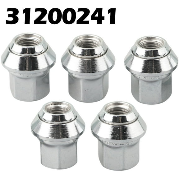 Car Accessories Chrome Wheel Nuts Metal Plug-And-Play Silver C30 C70 Ii S40 Ii V40 V50 For Ford Focus For Volvo