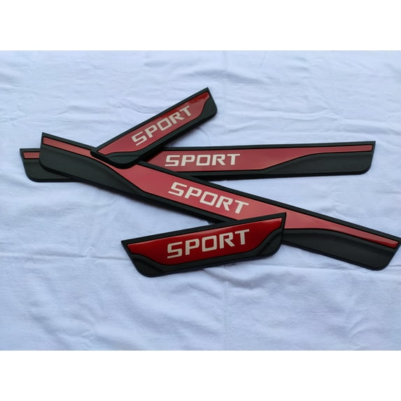 Car Accessories For Nissan Qashqai MG ZS plastic Car Door Sill Scuff Plate Protector Guard 4pcs Auto Parts