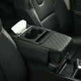 thumbnail image 1 of Car Armrest Cushion Cover with Storage Bags Cup Holder Tissue Slot and Phone Slot for Sedans – Automotive Accessories for Interior Organization, 1 of 2