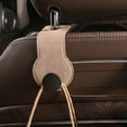 thumbnail image 1 of Car Accessories Portable Leather Car Seat Back Hidden Hooks Invisible Gasoline Car Rear Backpack Small Things Storage Hooks on Clearance, 1 of 7
