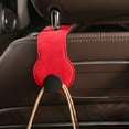 thumbnail image 1 of Car Accessories Portable Leather Car Seat Back Hidden Hooks Invisible Gasoline Car Rear Backpack Small Things Storage Hooks on Clearance, 1 of 7